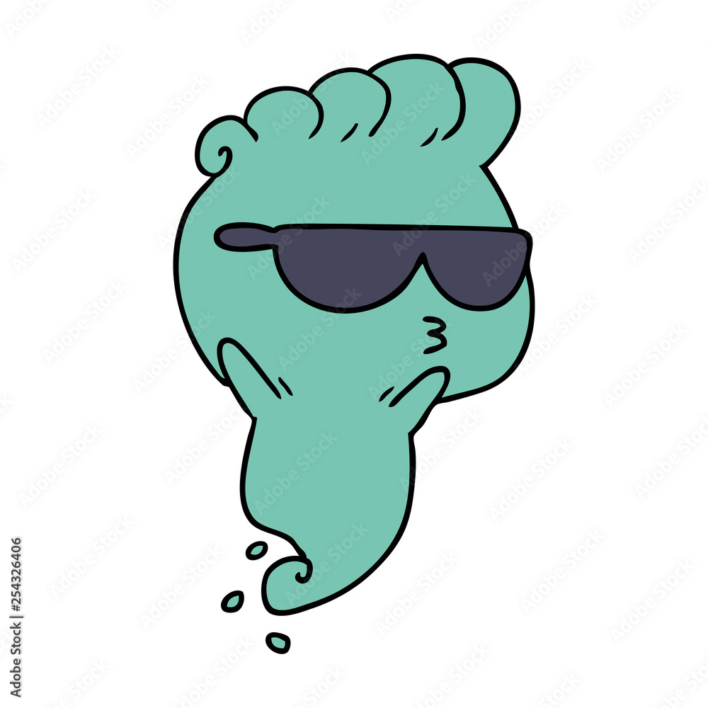 cartoon of kawaii scary ghost cartoon of kawaii scary ghost