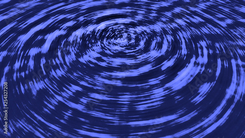 Abstract circles ripples in blue water