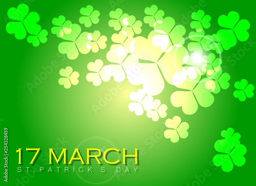Abstrackt of St.Patrick s Day Background. Vector and Illustration  EPS 10.