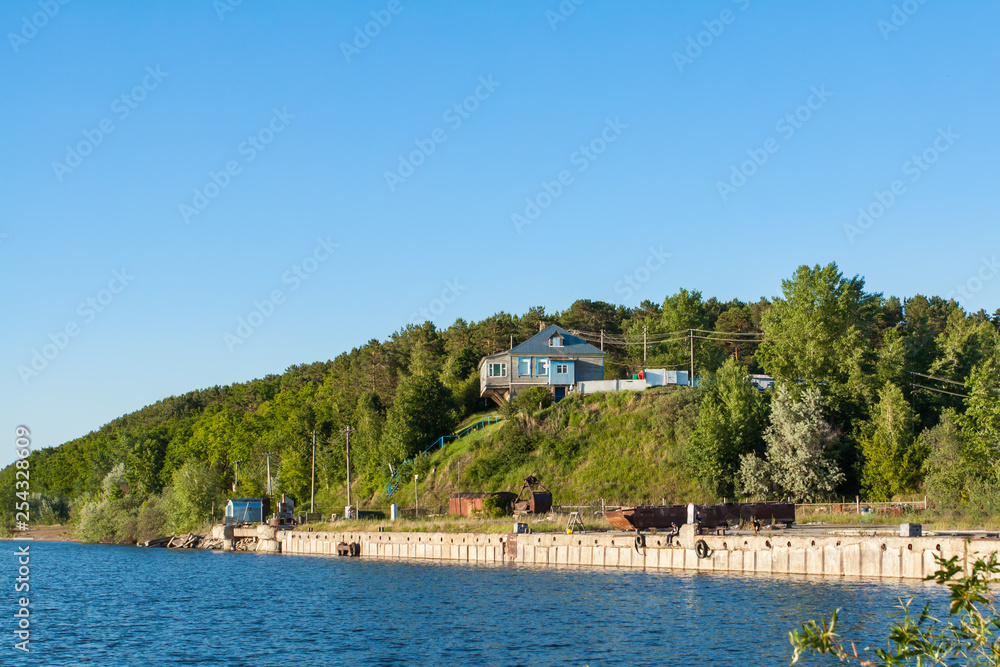 House on a steep slope.