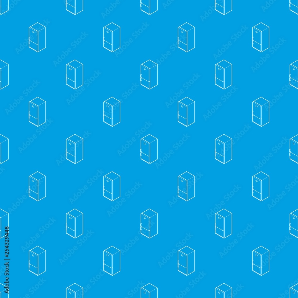 Fridge pattern vector seamless blue repeat for any use Fridge pattern vector seamless blue repeat for any use