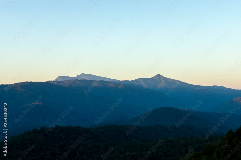 The mountain view. The mountain view.