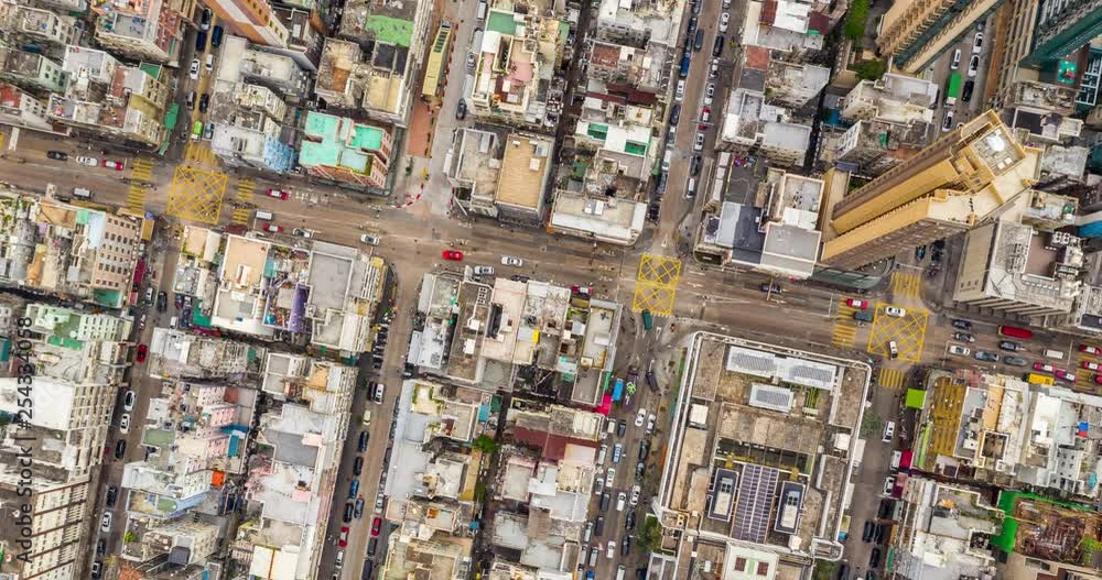Hong Kong city in Kowloon side, timelapse Hong Kong city in Kowloon side, timelapse