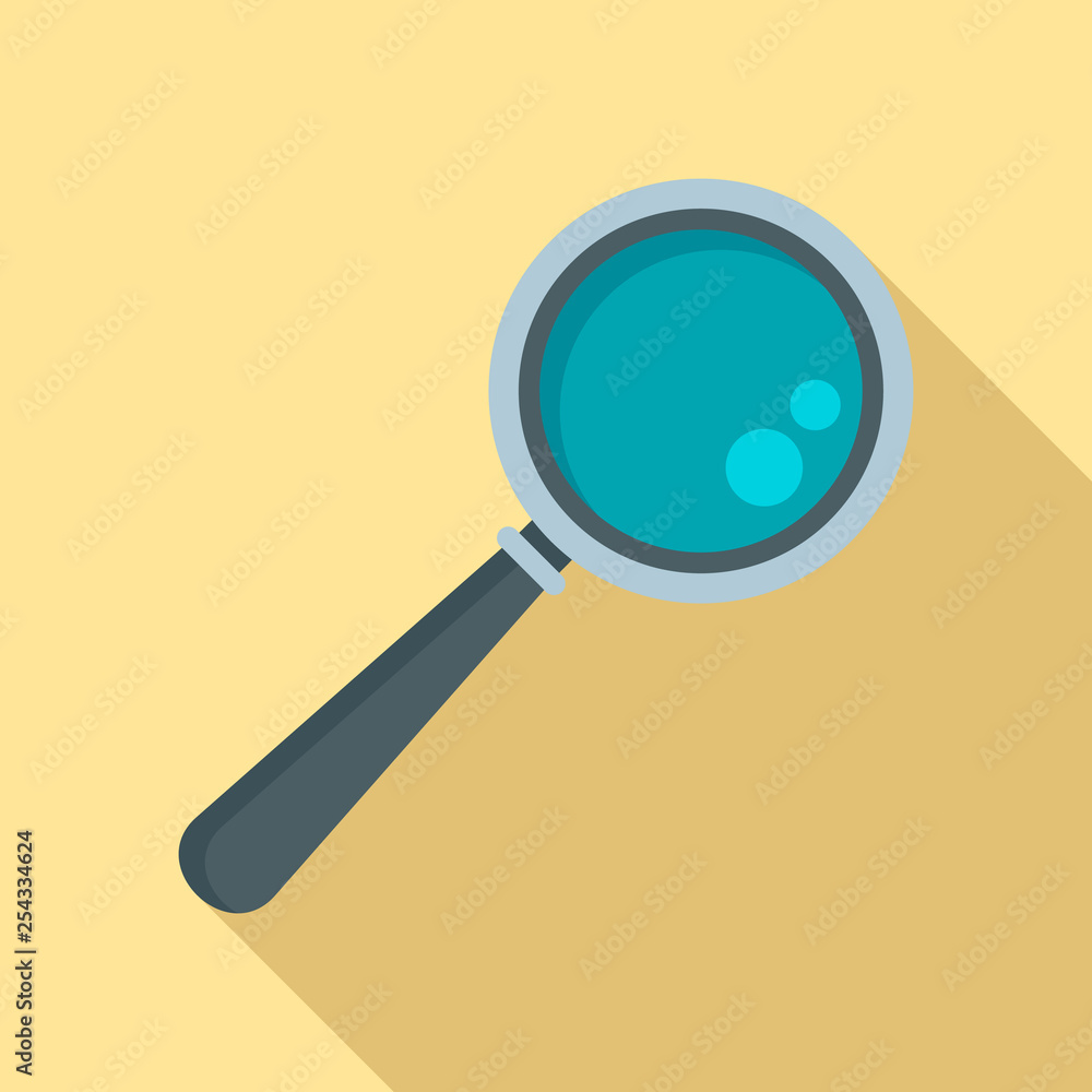 Magnify glass icon. Flat illustration of magnify glass vector icon for web design Magnify glass icon. Flat illustration of magnify glass vector icon for web design