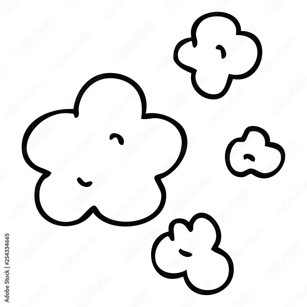 quirky line drawing cartoon clouds quirky line drawing cartoon clouds