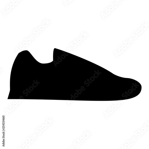 Running shoes Sneakers Sport shoes Run shoe icon black color vector illustration flat style image