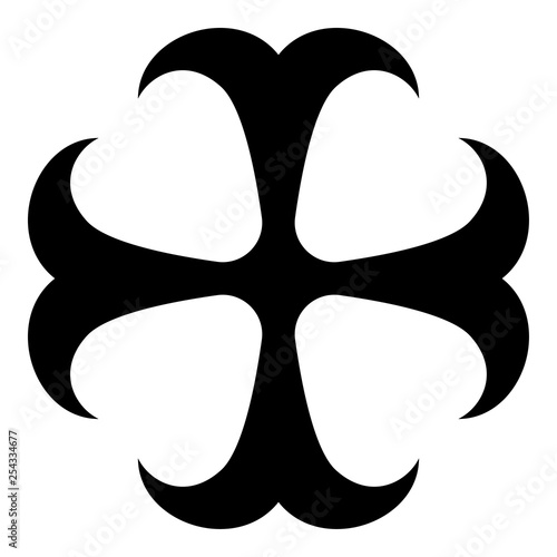 Cross monogram dokonstantinovsky Symbol of the Apostle anchor Hope sign Religious cross icon black color vector illustration flat style image