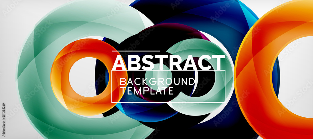 Vector rings abstract background Vector rings abstract background