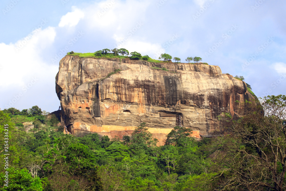 Sigiriya Rock, ancient fortress near to Dambulla, Sri Lanka