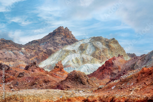 Hormuz Island in the Hormuz straight, south Iran taken in January 2019 taken in hdr photo