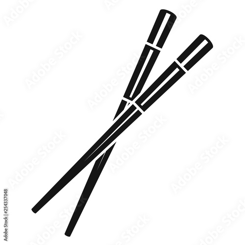 Japan chopsticks icon. Simple illustration of japan chopsticks vector icon for web design isolated on white background