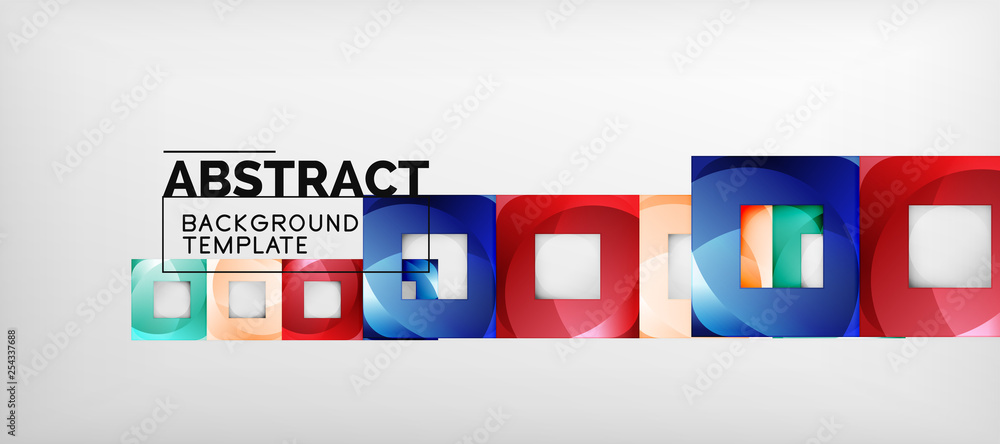 Background with color squares composition, modern geometric abstraction design for poster, cover, branding or banner Background with color squares composition, modern geometric abstraction design for poster, cover, branding or banner
