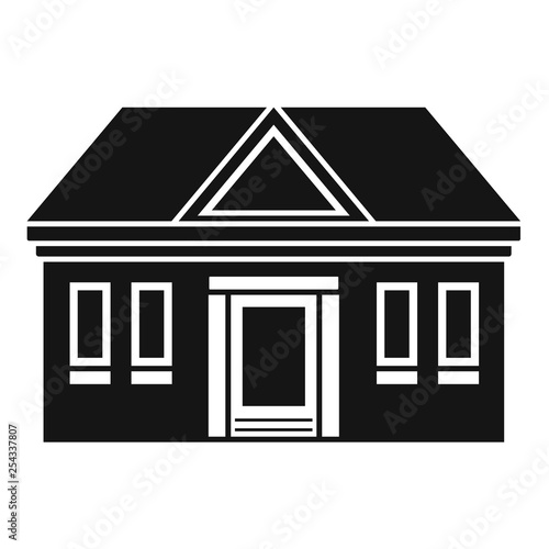 Courthouse icon. Simple illustration of courthouse vector icon for web design isolated on white background