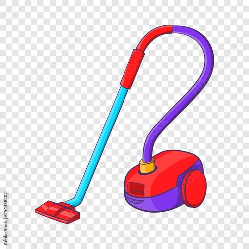 Vacuum cleaner icon in cartoon style isolated on background for any web design 