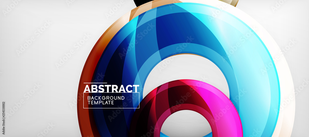 Glossy circles geometric background Glossy circles geometric background