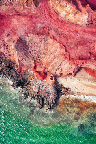 Hormuz Island in the Hormuz straight, south Iran taken in January 2019 taken in hdr photo