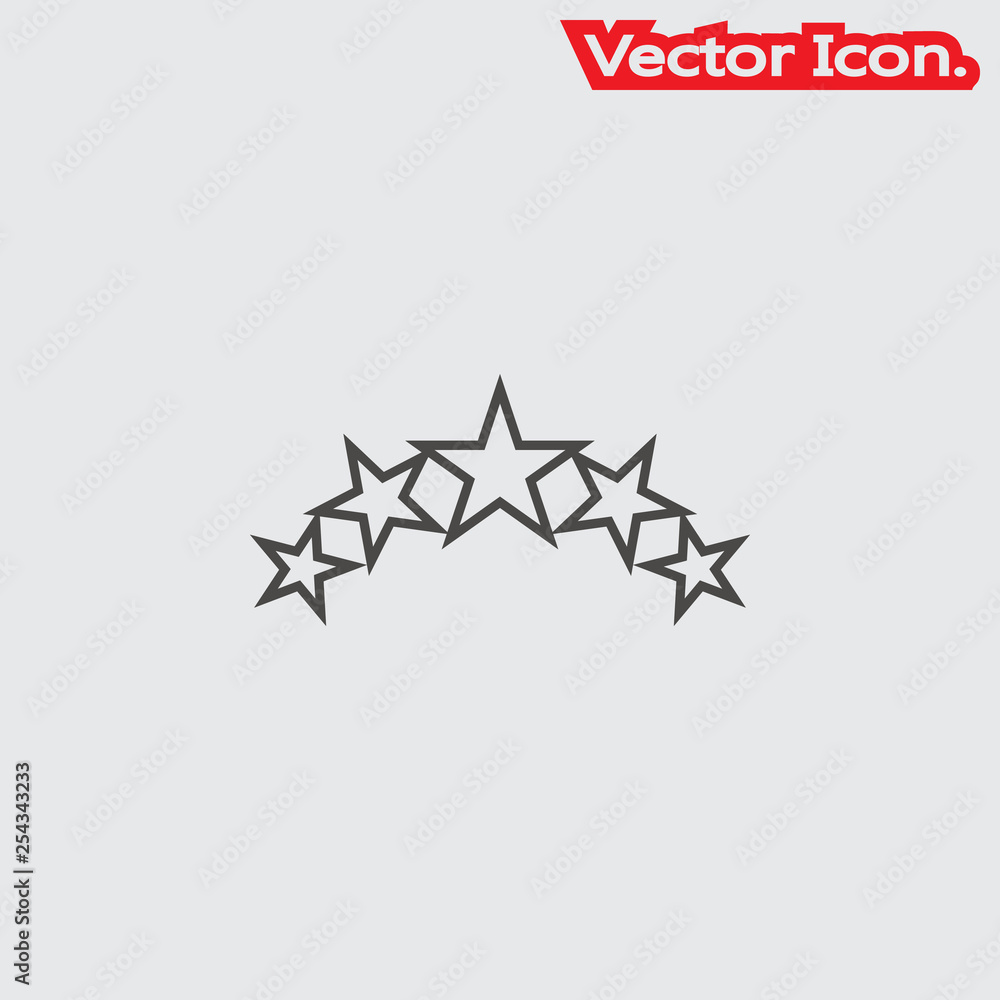 Stars icon isolated sign symbol and flat style for app, web and digital design. Vector illustration. Stars icon isolated sign symbol and flat style for app, web and digital design. Vector illustration.
