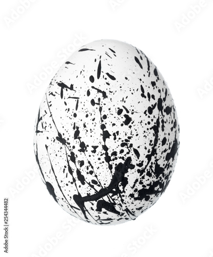 Colorful Easter Egg isolated on white