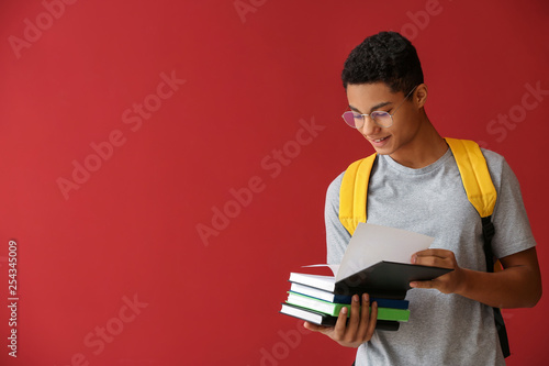 African-American schoolboy ...