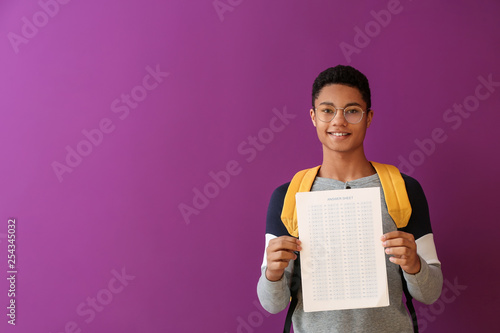 African-American boy with a...