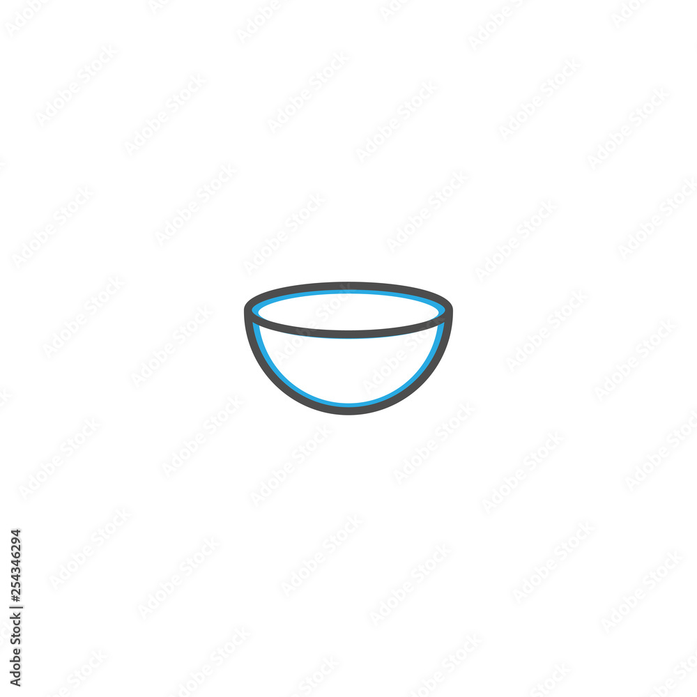 Bowl icon design. Gastronomy icon vector illustration Bowl icon design. Gastronomy icon vector illustration
