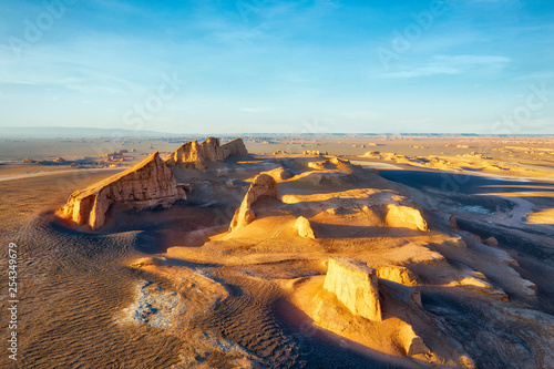 Dasht-e Lut Desert in eastern Iran taken in January 2019 taken in hdr photo