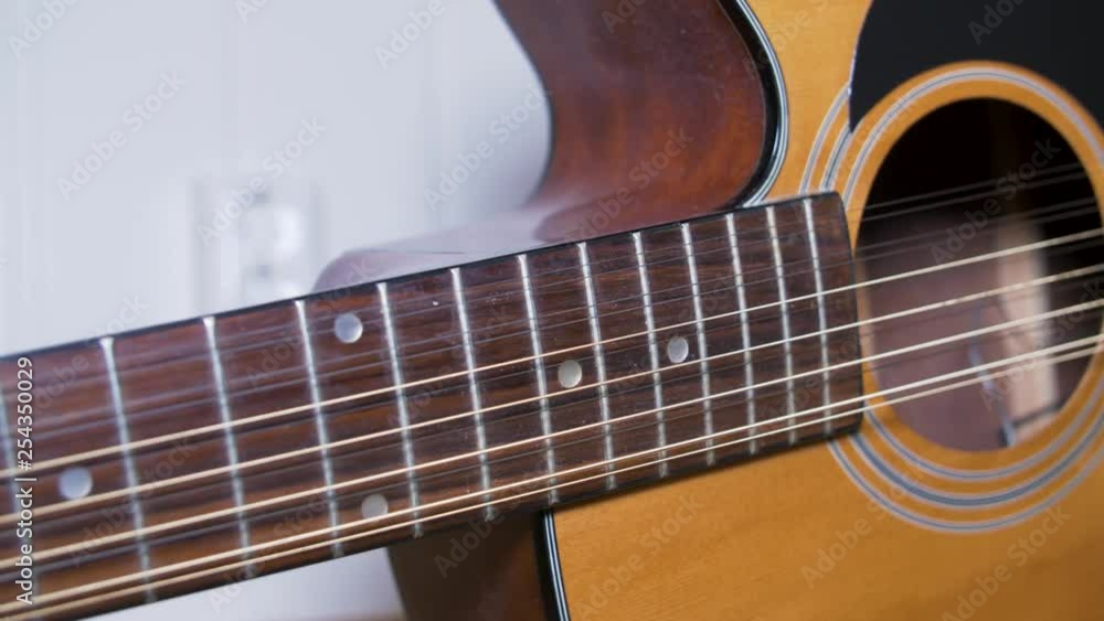 panning left on a 12-string guitar