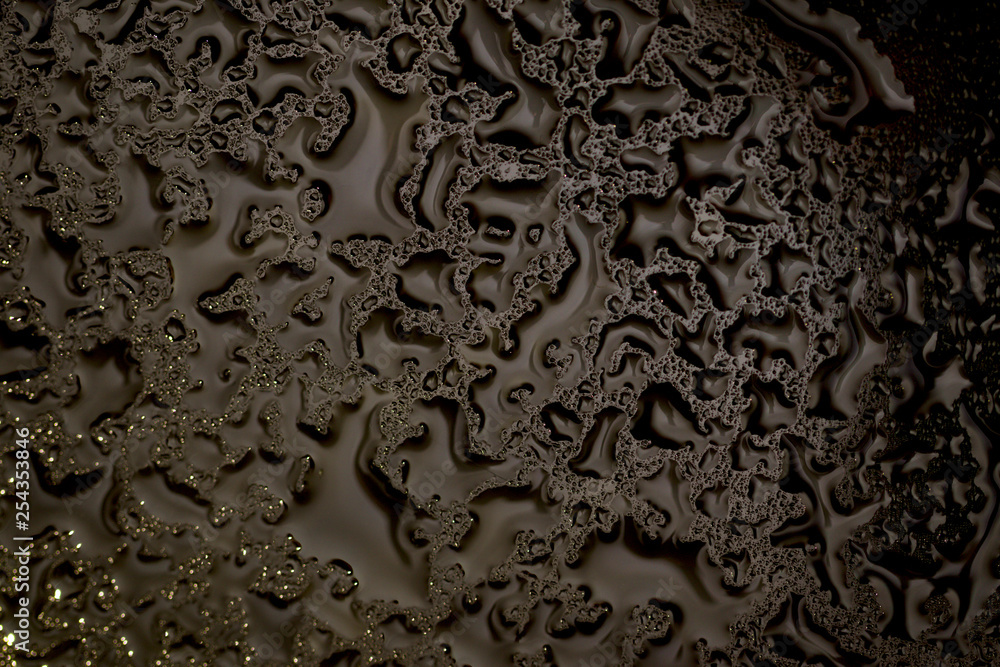 drops of water on the glass drops of water on the glass