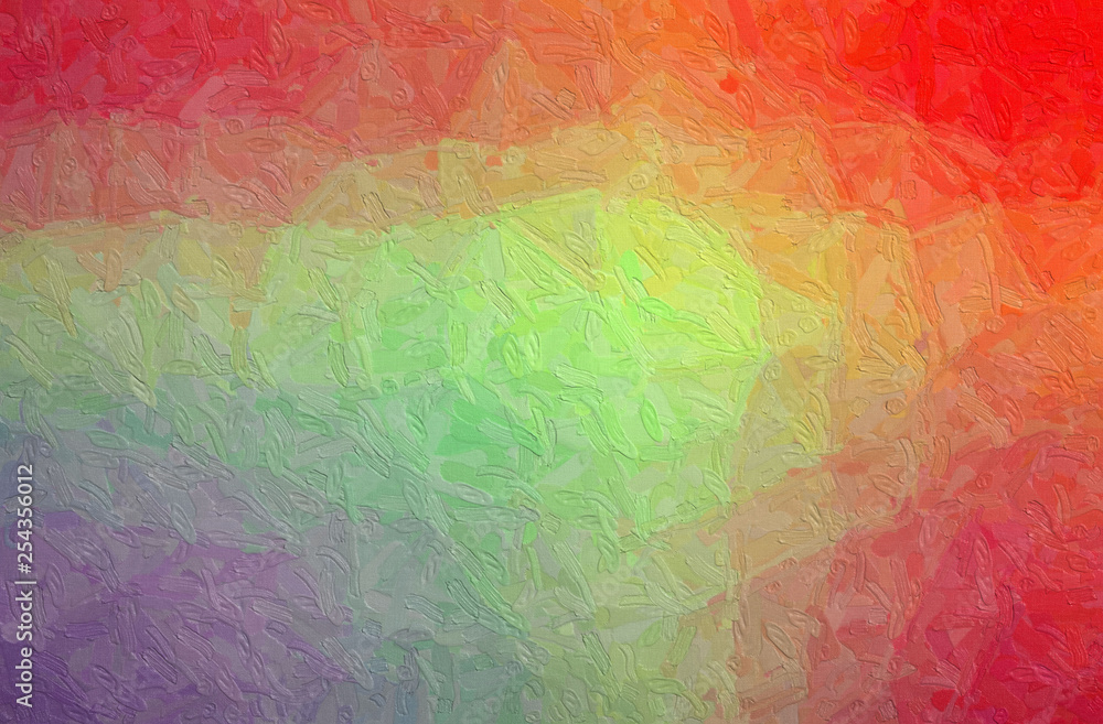 Abstract illustration of red, blue and yellow Impasto with large brush strokes background. Abstract illustration of red, blue and yellow Impasto with large brush strokes background.