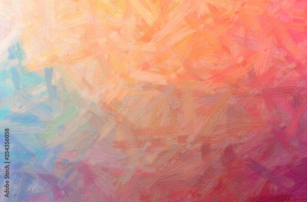 Fototapeta premium Abstract illustration of orange Bristle Brush Oil Paint background