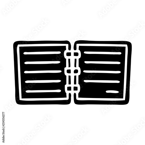 flat symbol note book