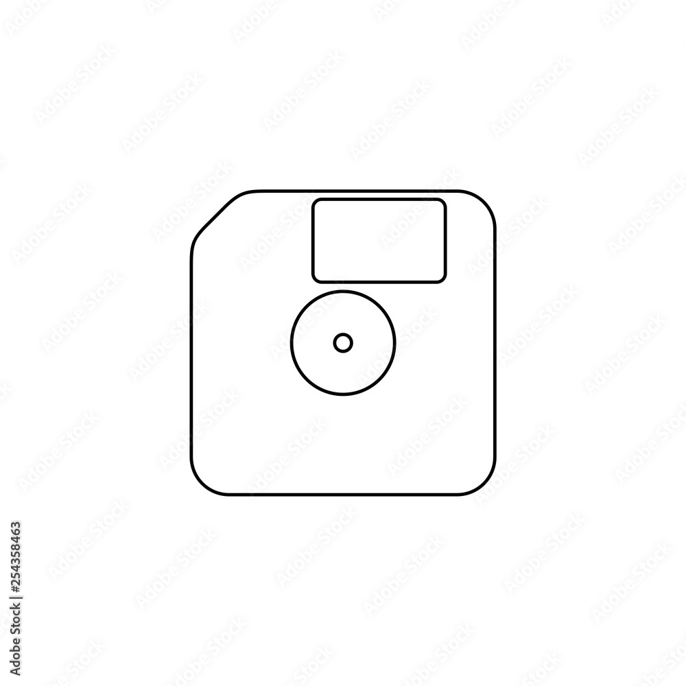 Floppy disk, data storage support, Magnetic floppy disc icon Floppy disk, data storage support, Magnetic floppy disc icon