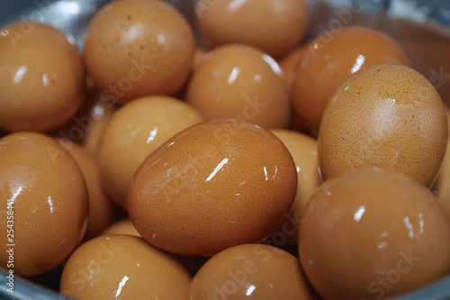 background of yellow chicken eggs. yellow eggs closeup. macro photography.