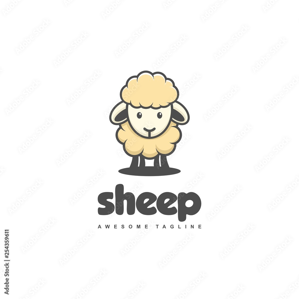 Sheep Concept illustration vector template Sheep Concept illustration vector template