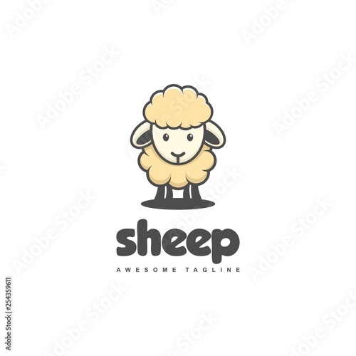 Sheep Concept illustration vector template