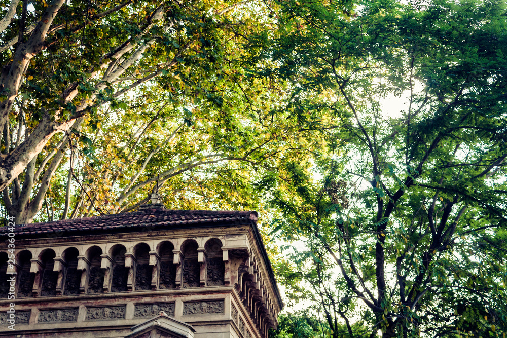 Obraz premium Old baroque gazebo in Catania, Sicily, Italy.