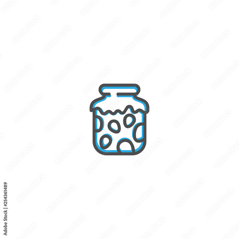 Jam icon design. Gastronomy icon vector illustration Jam icon design. Gastronomy icon vector illustration