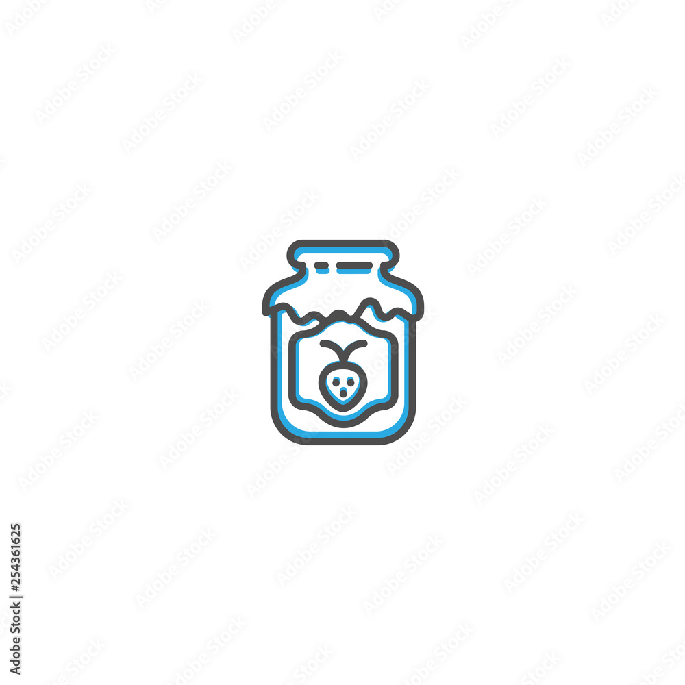 Jam icon design. Gastronomy icon vector illustration Jam icon design. Gastronomy icon vector illustration