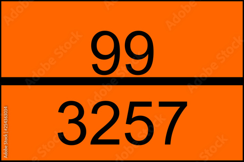 Warntafel orange für LKW  mit 99-3257