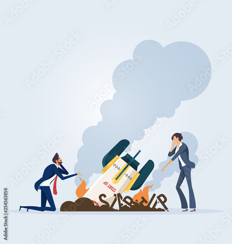 Startup rocket crash