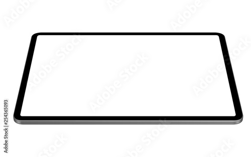 digital tablet vector drawing horizontal perspective angle view