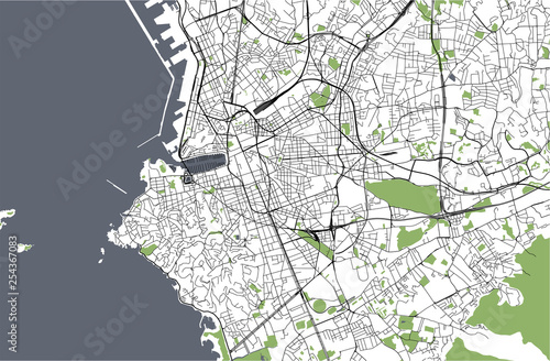 map of the city of Marseille, France