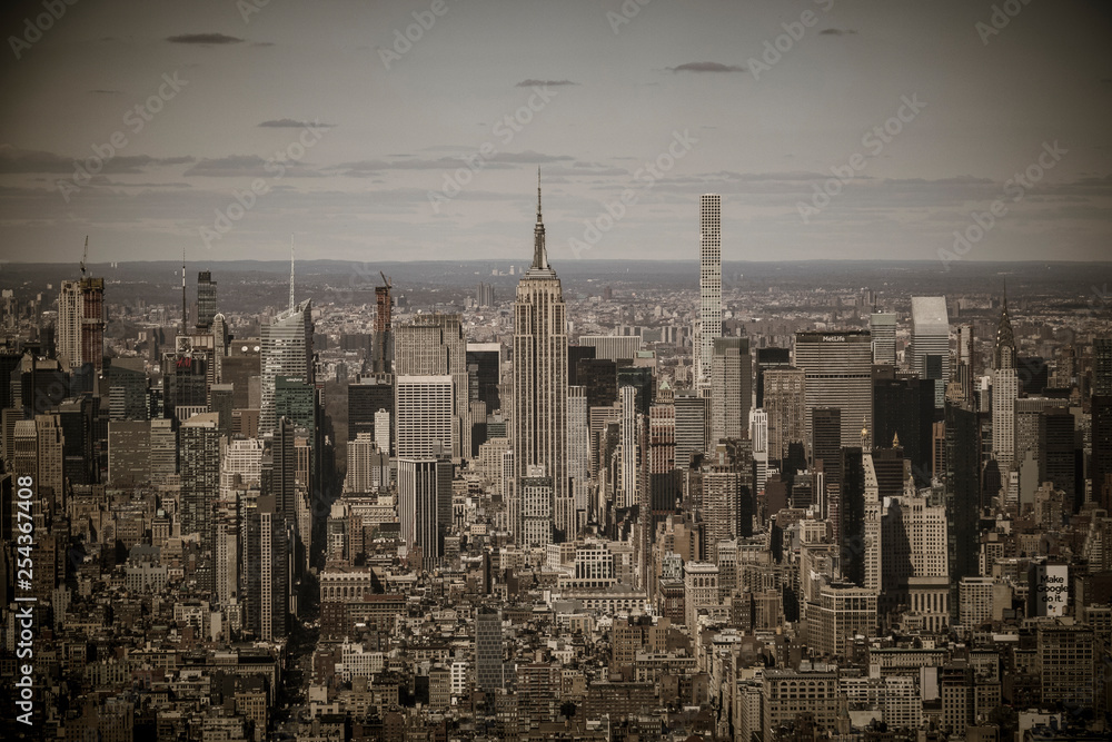 New York City, Manhattan, vue aérienne