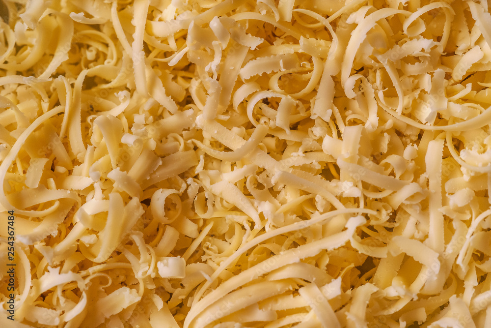 grated cheese close up grated cheese close up