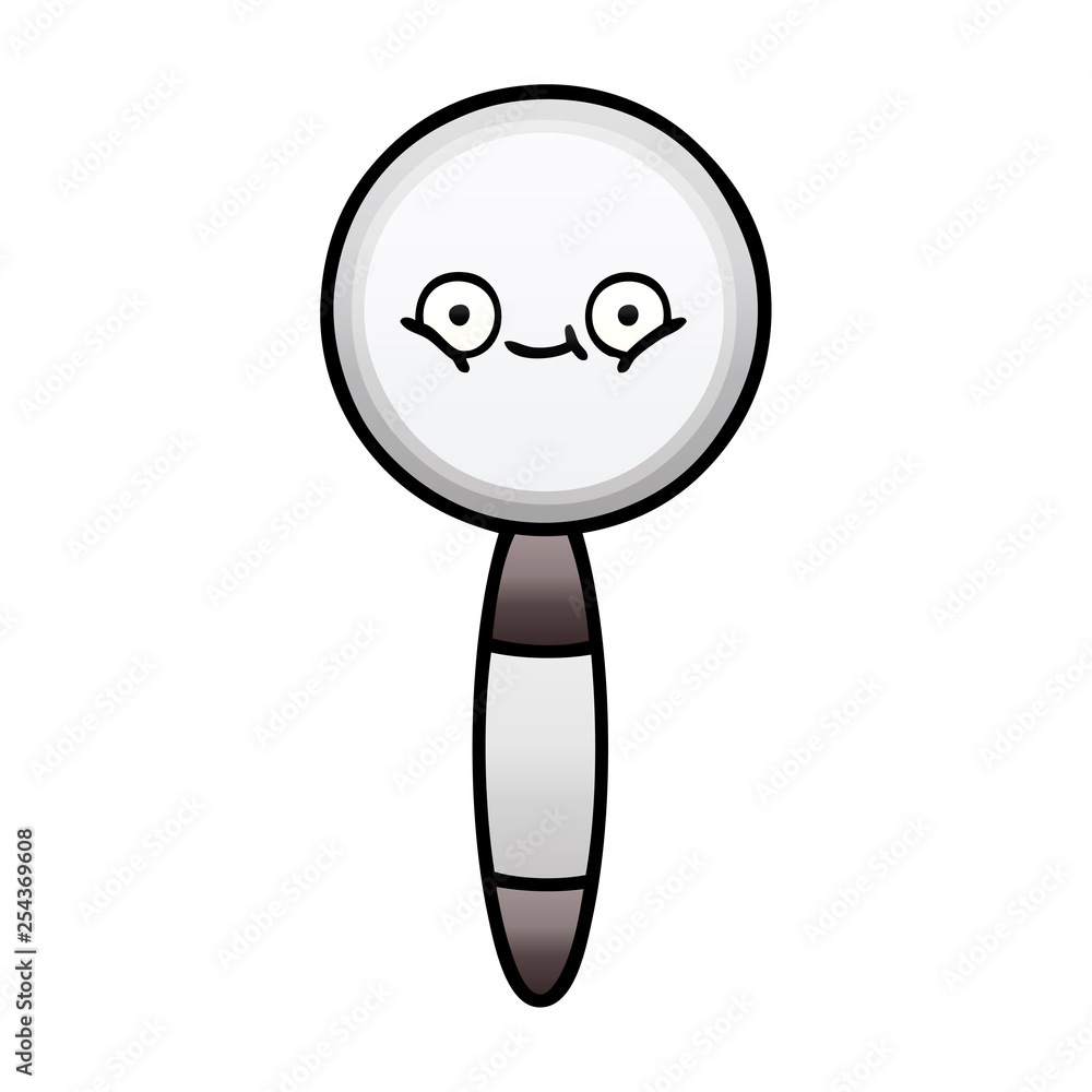 gradient shaded cartoon magnifying glass gradient shaded cartoon magnifying glass