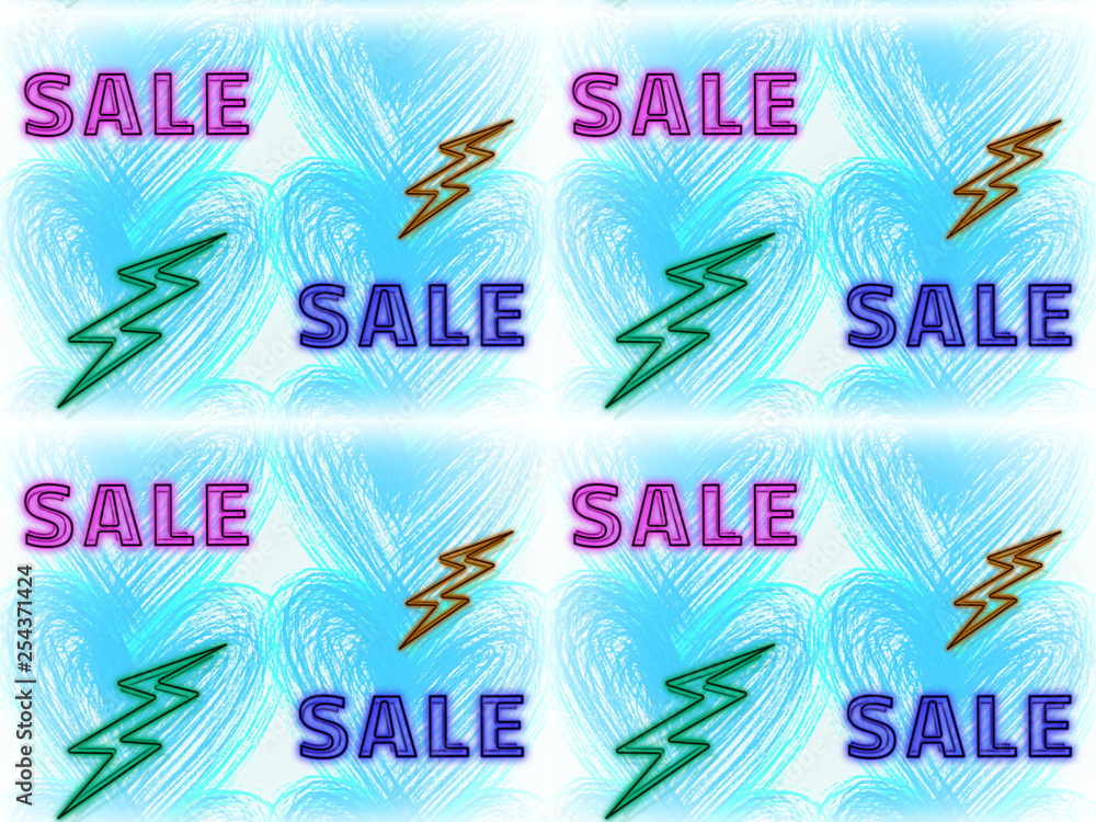 seamless pattern with sale seamless pattern with sale