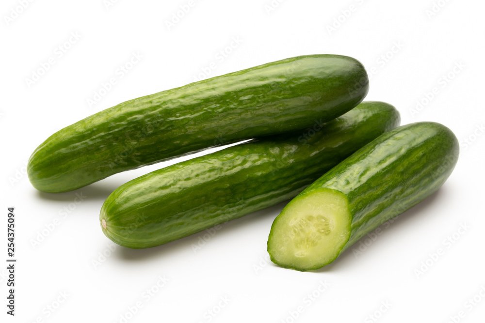 Fresh cucumber on white background. Fresh cucumber on white background.