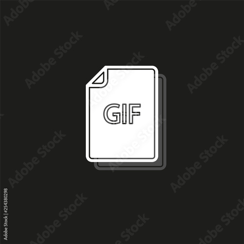 download GIF document icon - vector file format symbol