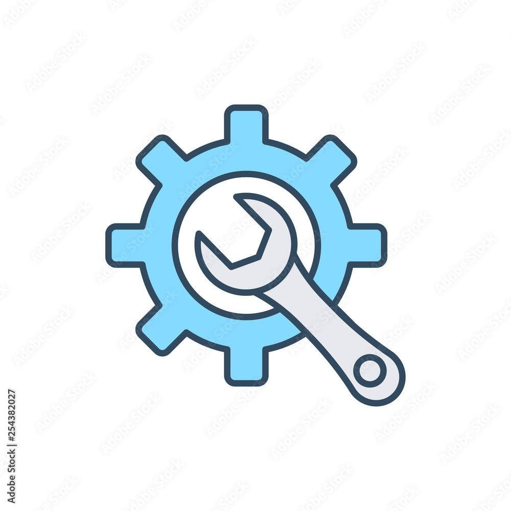 Configuration flat vector icon sign symbol Configuration flat vector icon sign symbol