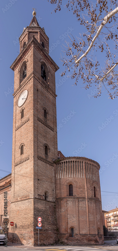 san Michele church apse and bell tower, Cremona san Michele church apse and bell tower, Cremona